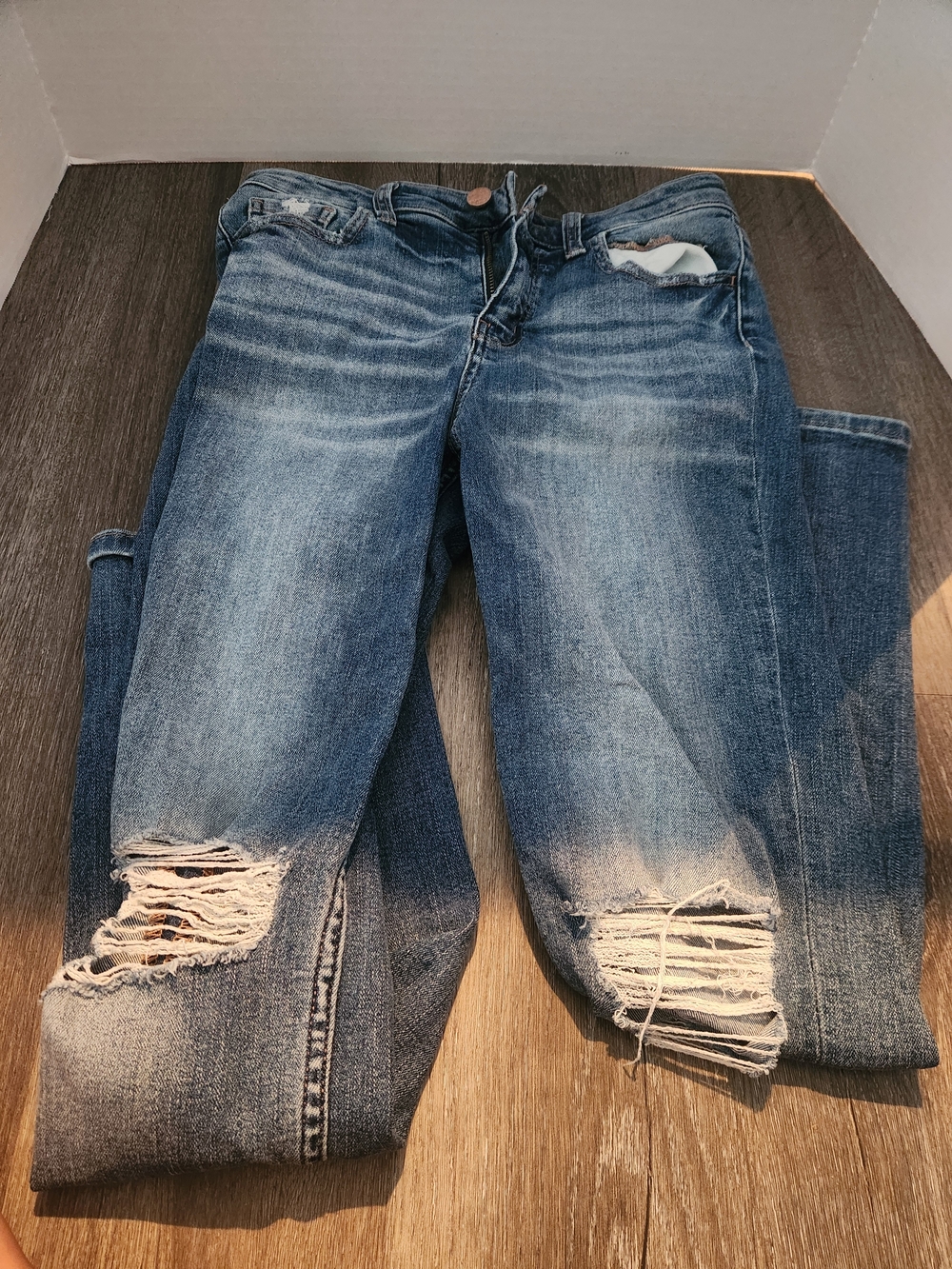 Buckle Blue Distressed Kids Jeans